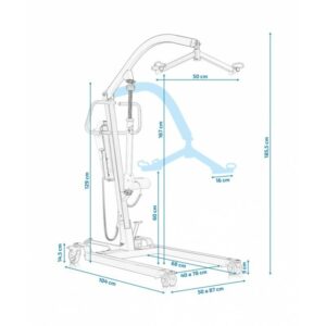 Grúa eléctrica 150 KG con arnés_9